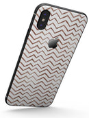 Brown Watercolor Chevron - iPhone X Skin-Kit