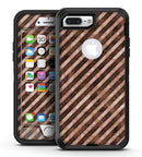 Brown Watercolor Diagonal Stripes - iPhone 7 Plus/8 Plus OtterBox Case & Skin Kits