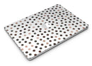 Brown Watercolor Dots over White - MacBook Air Skin Kit