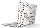 Brown Watercolor Dots over White - MacBook Air Skin Kit