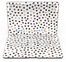Brown Watercolor Dots over White - MacBook Air Skin Kit