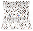 Brown Watercolor Dots over White - MacBook Air Skin Kit