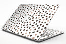 Brown Watercolor Dots over White - MacBook Air Skin Kit