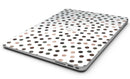 Brown Watercolor Dots over White - MacBook Air Skin Kit