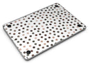 Brown Watercolor Dots over White - MacBook Air Skin Kit