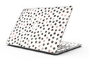 Brown Watercolor Dots over White - MacBook Pro with Retina Display Full-Coverage Skin Kit
