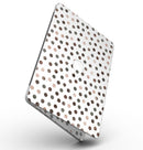 Brown Watercolor Dots over White - MacBook Pro with Retina Display Full-Coverage Skin Kit