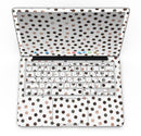 Brown Watercolor Dots over White - MacBook Pro with Retina Display Full-Coverage Skin Kit