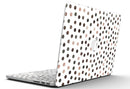 Brown Watercolor Dots over White - MacBook Pro with Retina Display Full-Coverage Skin Kit