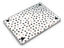 Brown Watercolor Dots over White - MacBook Pro with Retina Display Full-Coverage Skin Kit