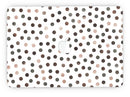 Brown Watercolor Dots over White - MacBook Pro with Retina Display Full-Coverage Skin Kit