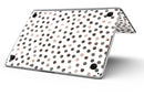 Brown Watercolor Dots over White - MacBook Pro with Retina Display Full-Coverage Skin Kit