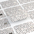 Brown Watercolor Dots over White - Premium Protective Decal Skin-Kit for the Apple Credit Card