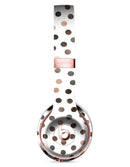 Brown Watercolor Dots over White Full-Body Skin Kit for the Beats by Dre Solo 3 Wireless Headphones