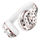 Brown Watercolor Dots over White Full-Body Skin Kit for the Beats by Dre Solo 3 Wireless Headphones