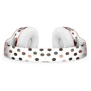 Brown Watercolor Dots over White Full-Body Skin Kit for the Beats by Dre Solo 3 Wireless Headphones