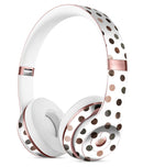 Brown Watercolor Dots over White Full-Body Skin Kit for the Beats by Dre Solo 3 Wireless Headphones