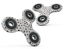 Brown Watercolor Dots over White Full-Body Fidget Spinner Skin-Kit