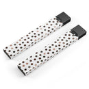 Brown Watercolor Dots over White - Premium Decal Protective Skin-Wrap Sticker compatible with the Juul Labs vaping device