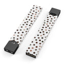 Brown Watercolor Dots over White - Premium Decal Protective Skin-Wrap Sticker compatible with the Juul Labs vaping device