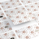 Brown Watercolor Flowers V1 - Premium Protective Decal Skin-Kit for the Apple Credit Card