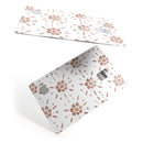 Brown Watercolor Flowers V1 - Premium Protective Decal Skin-Kit for the Apple Credit Card