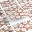 Brown Watercolor Flowers V2 - Premium Protective Decal Skin-Kit for the Apple Credit Card