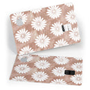 Brown Watercolor Flowers V2 - Premium Protective Decal Skin-Kit for the Apple Credit Card