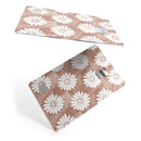 Brown Watercolor Flowers V2 - Premium Protective Decal Skin-Kit for the Apple Credit Card