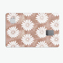 Brown Watercolor Flowers V2 - Premium Protective Decal Skin-Kit for the Apple Credit Card