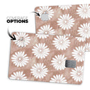 Brown Watercolor Flowers V2 - Premium Protective Decal Skin-Kit for the Apple Credit Card