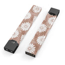 Brown Watercolor Flowers V2 - Premium Decal Protective Skin-Wrap Sticker compatible with the Juul Labs vaping device
