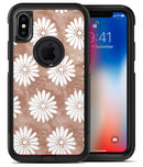 Brown Watercolor Flowers - iPhone X OtterBox Case & Skin Kits