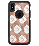 Brown Watercolor Flowers - iPhone X OtterBox Case & Skin Kits