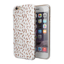Brown Watercolor Pedals iPhone 6/6s or 6/6s Plus 2-Piece Hybrid INK-Fuzed Case