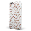 Brown Watercolor Pedals iPhone 6/6s or 6/6s Plus 2-Piece Hybrid INK-Fuzed Case