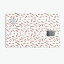 Brown Watercolor Pedals - Premium Protective Decal Skin-Kit for the Apple Credit Card