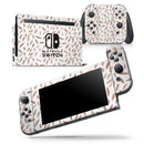 Brown Watercolor Pedals - Skin Wrap Decal for Nintendo Switch Lite Console & Dock - 3DS XL - 2DS - Pro - DSi - Wii - Joy-Con Gaming Controller