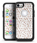Brown Watercolor Pedals - iPhone 7 or 8 OtterBox Case & Skin Kits