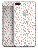 Brown Watercolor Pedals - Skin-kit for the iPhone 8 or 8 Plus