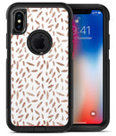 Brown Watercolor Pedals - iPhone X OtterBox Case & Skin Kits