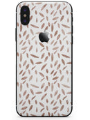Brown Watercolor Pedals - iPhone X Skin-Kit