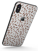 Brown Watercolor Pedals - iPhone X Skin-Kit