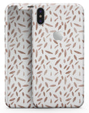 Brown Watercolor Pedals - iPhone X Skin-Kit