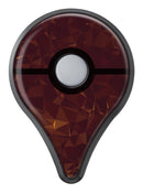 Brown and Copper Abstract Geometric Shapes Pokémon GO Plus Vinyl Protective Decal Skin Kit