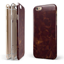 Brown and Copper Abstract Geometric Shapes iPhone 6/6s or 6/6s Plus 2-Piece Hybrid INK-Fuzed Case