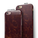 Brown and Copper Abstract Geometric Shapes iPhone 6/6s or 6/6s Plus 2-Piece Hybrid INK-Fuzed Case