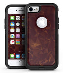 Brown and Copper Abstract Geometric Shapes - iPhone 7 or 7 Plus Commuter Case Skin Kit
