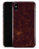 Brown and Copper Abstract Geometric Shapes - iPhone X Clipit Case