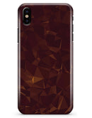 Brown and Copper Abstract Geometric Shapes - iPhone X Clipit Case